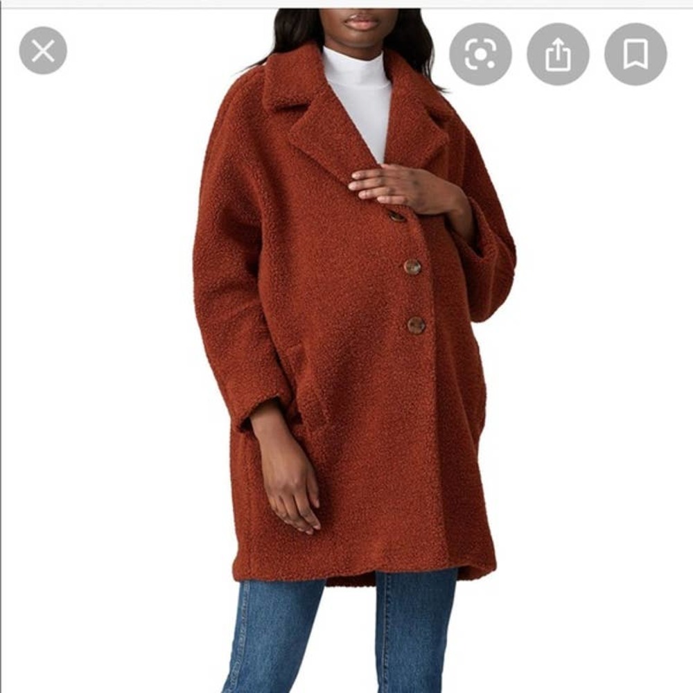 Hatch Maternity Sherpa Teddy Jacket